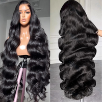 Pelucas delanteras de encaje de onda del cuerpo 13x6 densidad 200% 13x4 peluca Frontal de onda suelta prearrancada HD cabello humano Remy transparente