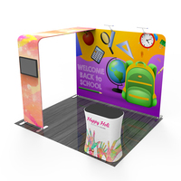 Stand d'exposition portable en aluminium 3x3m avec impression par sublimation pour salon professionnel à vendre