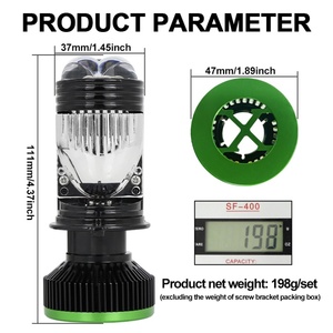 Projecteur LED pour phare de voiture H4, lentille de projecteur LED 230W haute luminosité, phares LED H4 Canbus pour moto, éclairage LED 12V - Product Image 6