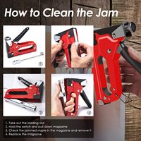 4 in 1 Licht Verkauf Polster werkzeuge Entferner Kabel kleines Sofa Bilderrahmen Zaun Holz winzige Hand manuelle Hefter mit Heftklammern