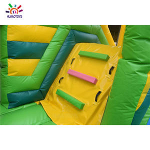Comercial PVC amarillo Animal jirafa calcomanía Super Jumping Castle obstáculo inflable Bouncer Combo para niños Moon Bounce House - Product Image 6