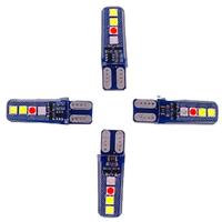 T10 4 Couleur Flash Automobile LED Lampe 3030 8smd Double Couleur Fluide Flash Éclairage 195 196 Silicone Ampoule De Voiture Accessoires RGB