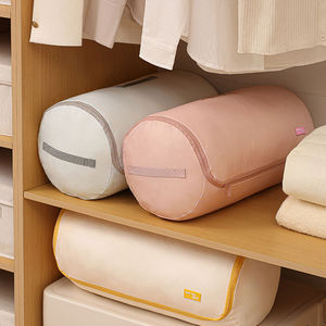 Borsa per Piumoni Cilindrica Comprimibile e Ispessita, Grande Borsa da Viaggio Multiuso <span class=keywords><strong>Salvaspazio</strong></span> per Biancheria da Letto e Bagagli - Product Image 3