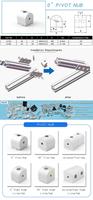 Ventes directes d'usine d'origine 0 degré pivot structurel avion en aluminium pour fente en T v fente aluminium extrudé #6106