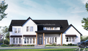 Maison conteneur préfabriquée <span class=keywords><strong>double</strong></span> couche à <span class=keywords><strong>plat</strong></span> Fournisseur de <span class=keywords><strong>toit</strong></span> en pointe de villa Panneau sandwich en acier préfabriqué avec <span class=keywords><strong>garage</strong></span> - Product Image 3