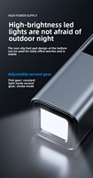 Batterie externe en alliage d'aluminium 20000mAh, sortie Type-C 100W, chargeur portable pour ordinateur portable avec écran LED