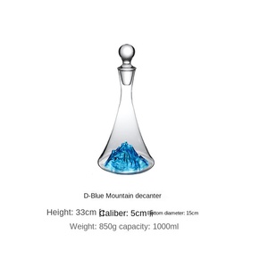 Di alta qualità bordeaux vetro di cristallo Decanter Design classico Cross-Border Dispenser di vino Set per uso domestico commerciale all'ingrosso - Product Image 6