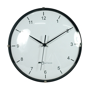 <b>Pink</b> Round Plastic Quartz Simple Modern Convex Wall Clock Home Decoration with Custom logo Living Room Ideas - Product Image 4