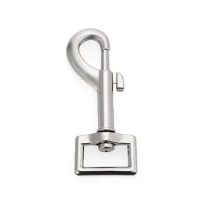 Manufacturers wholesale metal luggage hardware accessories zinc alloy hook buckle 20mm hook buckle pet buckle key hook