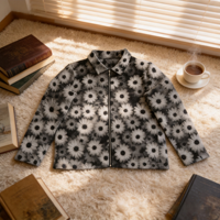 Blouson Bomber Homme Hiver Style Urbain Patchwork Épais Fermeture Éclair Service OEM Disponible Jacquard sur le Devant