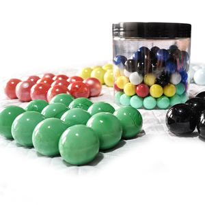 Billes de canon en céramique pour machines de jeu en gros - billes en porcelaine rouges, jaunes, blanches, noires, bleues et vertes - Product Image 6