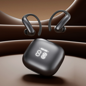 M145 BT 6.0 Ear Hook <b>Wireless</b> Sports Earphones Hi-Fi Stereo Deep Bass LED Display ENC Touch <b>Control</b> Gym Running Workout - Product Image 1