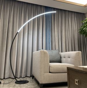 Lampe de sol en forme d'<span class=keywords><strong>arc</strong></span> de style nordique pour salon, avec télécommande - Product Image 2