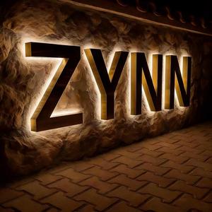 Indoor Wall Decoration 3D LED Backlit Acrylic Logo Signage Company <b>Name</b> Easy Installation - Product Image 1