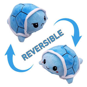 15cm Schattig Pluche Dieren Knuffel Schildpad Speelgoed Dubbelzijdig Omkeerbare Pop PP Katoenen Vulling Trooster Glimlachende Schildpad Cadeau - Product Image 6