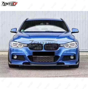 Lèvre avant en fibre de carbone compatible avec BMW Série 3 <span class=keywords><strong>F30</strong></span> F35, style <span class=keywords><strong>Hamann</strong></span>, spoiler de pare-chocs, pièces de modification et de performance. - Product Image 6