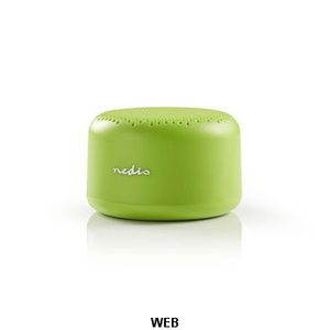 Nedis Green Bluetooth <b>Speaker</b> 9W Portable <b>Wireless</b> Audio Device - Product Image 1