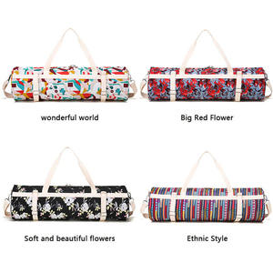 Agenda 2025 nuevos accesorios de Yoga grandes personalizados 2024 bolsas de viaje de lona para gimnasio bolsa de mano para esterilla de Yoga embalaje bolsa de hombro de playa redonda - Product Image 6