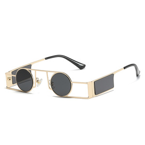 Gafas de Sol Steampunk Hechas a Medida, Unisex, Protección UV400, Marco Redondo, Lentes Negras de PC, Estilo Instagram, Origen Taizhou - Product Image 2