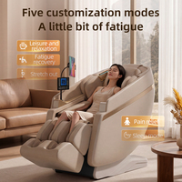 Sillón de Masaje de Lujo de Gravedad Cero para Cuerpo Completo con Shiatsu, Mapeo Inteligente de Columna, Estiramiento Tailandés, Detección de Salud y Alivio del Estrés con IA