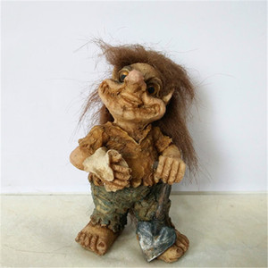 ตุ๊กตาคนแก่ชาวนอร์เวย์โบราณถือไม้เท้า - Product Image 4