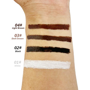 Tubo dorado impermeable marrón oscuro negro delineador de ojos retráctil Lápiz Delineador de ojos gel orgánico vegano delineador de ojos cremoso - Product Image 5