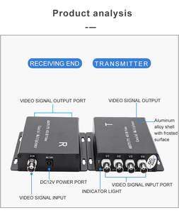 Sistema DVR CCTV HD DC12V 4CH Metálico Analógico/AHD/TVI/CVI con Monitor de 100 Metros y Accesorios de Vigilancia Cuádruple BNC - Product Image 2