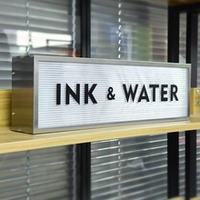 Enseigne lumineuse transparente à LED, rectangulaire, en acrylique, acier, PVC, aluminium, pour utilisation en extérieur, boîtes lumineuses publicitaires pour magasins