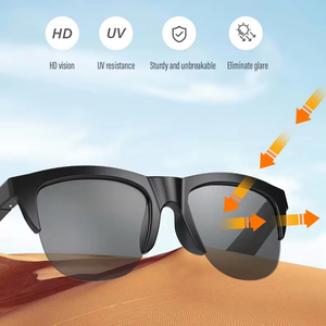 Gafas <span class=keywords><strong>de</strong></span> Sol Inteligentes Inalámbricas F06 2026, Auriculares con Diseño <span class=keywords><strong>de</strong></span> Oreja Abierta, Resistentes al Agua IPX-4, Plástico ABS, 3-4 <span class=keywords><strong>Horas</strong></span> <span class=keywords><strong>de</strong></span> Reproducción <span class=keywords><strong>de</strong></span> Música y Llamadas - Product Image 1