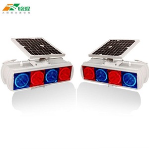 HK-JB201A Solar Powered Flashing Warning <b>Light</b> LED Traffic Safety Signal <b>Pole</b> Mount IP65 Plastic - Product Image 5