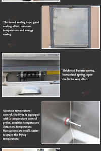 Электрическая фритюрница для фастфуда и гостиниц, для жарки куриных крылышек под давлением, одновременно на 5 штук - Product Image 5