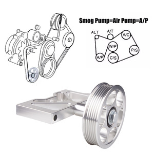 Support de poulie de pompe à air Ford Mustang 5.0 avec poulie pour remplacement et réparation 79-95 - Product Image 1