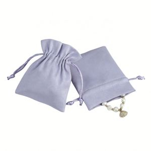 Bolsa de Joyería de Terciopelo y Cuero con Logotipo Personalizado, Cierre de Botón y Cordón, Tamaño y Color Personalizables - Product Image 1