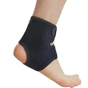 스포츠 부상을위한 맞춤형 로고 발목 지원 통기성 나일론 압축 발목 중괄호 랩