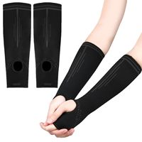 Manchons de compression respirants OEM pour le volleyball avec trou pour le pouce, protège-avant-bras pour le sport