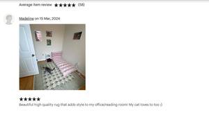 Indian <b>Boho</b> Kilim Style Cotton Dhurrie <b>Rug</b> Hand Block Printed Bedroom Area Carpet Home Decor - Product Image 1