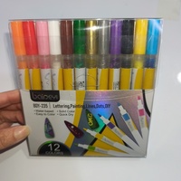 Stylos pour nail art 12 couleurs, pointes fines 0,7 mm, séchage rapide, imperméables, marqueurs pour ongles pour le graffiti, le traçage et la manucure DIY