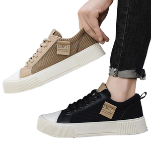 Nuevas zapatillas deportivas transpirables de primavera para hombre, de corte bajo, con suela de goma gruesa, parte superior de malla ligera, para deportes al aire libre. - Product Image 1