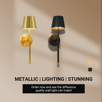 Lampe murale LED de style moderne pour la décoration intérieure, lampe de chambre à coucher, corps en fer, éclairage mural décoratif pour hôtel, vente en gros d'usine