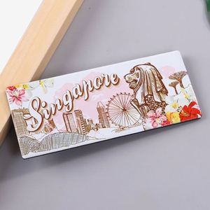 Aimant de réfrigérateur en métal avec logo de marque personnalisé, impression personnalisée, décoration touristique pour la maison, pour réfrigérateur ou cuisine - Product Image 1