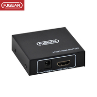 FJGEAR SM4K102 Répartiteur HDMI à succès 1 entrée 2 sorties 4K 30Hz pour duplication de signal vidéo pour affichage en salle de réunion