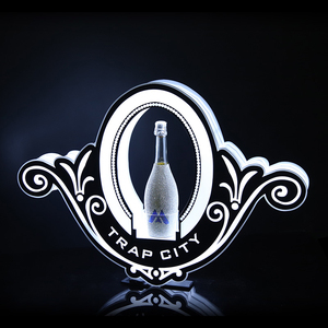 Recargable de plástico acrílico Night Club bar iluminado cerveza vino licor estante soporte botella presente Led glorificador - Product Image 1