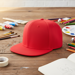 قبعة هيب هوب مسطحة الحواف مع تطريز شعار مخصص، قبعة صيفية للسفر وحماية من الشمس بـ 6 ألواح قابلة للتعديل - Product Image 2