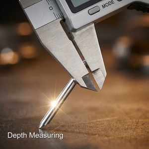 Calibro a Corsoio di Precisione Jeoro Stile Micrometro con Finitura Cromata Satinata e Graduazioni Incise al Laser per una Facile Lettura - Product Image 4