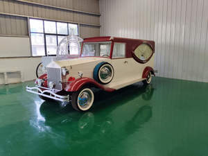 Voiture funéraire électrique rétro vintage, limousine funéraire classique antique, véhicule funéraire à batterie, voiture funéraire pour transport de cercueil - Product Image 1