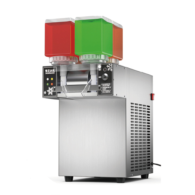 Commercial 220V Compressor Snow Ice Machine 4 Flavors Ice Fan Water Cooling Snow Ice Snowflake Making Machine Korean Machine