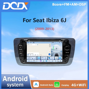 Radio para Auto con Pantalla <span class=keywords><strong>de</strong></span> 7 Pulgadas para Seat <span class=keywords><strong>Ibiza</strong></span> (2009-2013), con CarPlay Inalámbrico y Android Auto, Navegación GPS, WiFi, BT, Unidad Principal Multimedia - Product Image 1