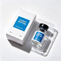 Boîte de rangement personnalisée pour peptides simples ou doubles et étiquettes, boîtes à peptides pour flacons de 3 ml avec plateau en plastique
