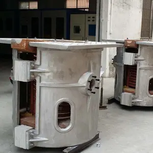 500kg 750kg electric iron melting furnace steel casting melter smelting metal industry induction forge machine tilting foundry