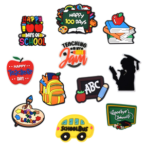 Accesorios Decorativos para Zapatos de PVC, Adornos para Mochilas Escolares, Suministros Escolares, Hebillas para Zapatos, Regalo para el Día del Maestro - Product Image 1